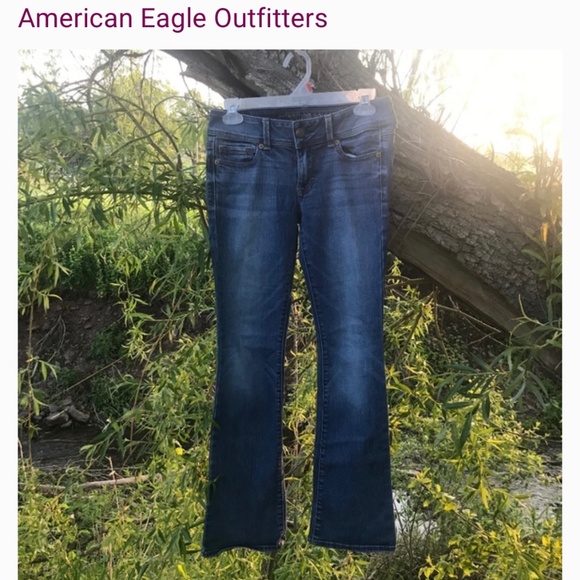 🌻5/30$!! AEO Kick Boot Jeans in Short Length - Picture 1 of 7